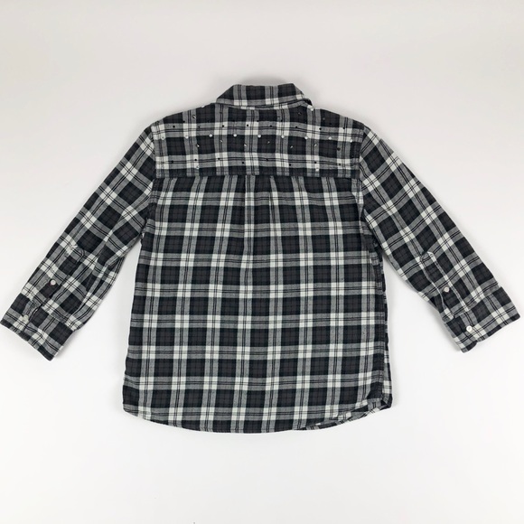 PINK Victoria’s Secret Bling Grey Flannel Shirt - Picture 2 of 8